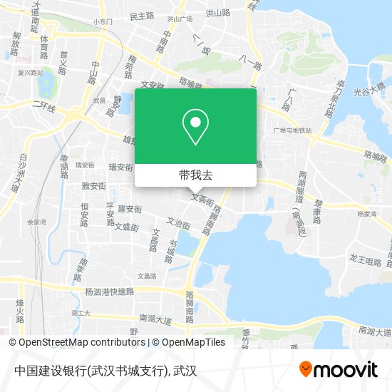 中国建设银行(武汉书城支行)地图