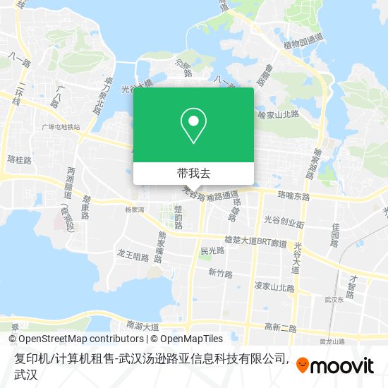 复印机/计算机租售-武汉汤逊路亚信息科技有限公司地图