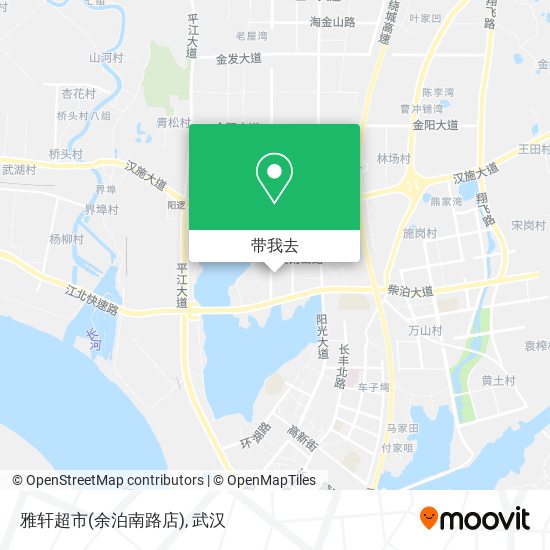 雅轩超市(余泊南路店)地图