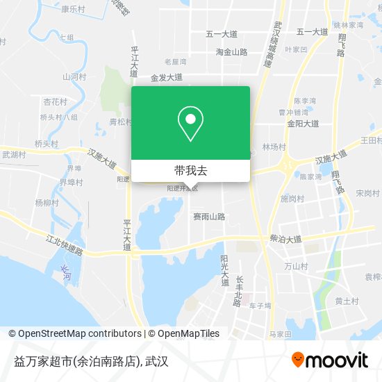 益万家超市(余泊南路店)地图