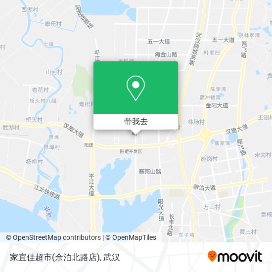 家宜佳超市(余泊北路店)地图