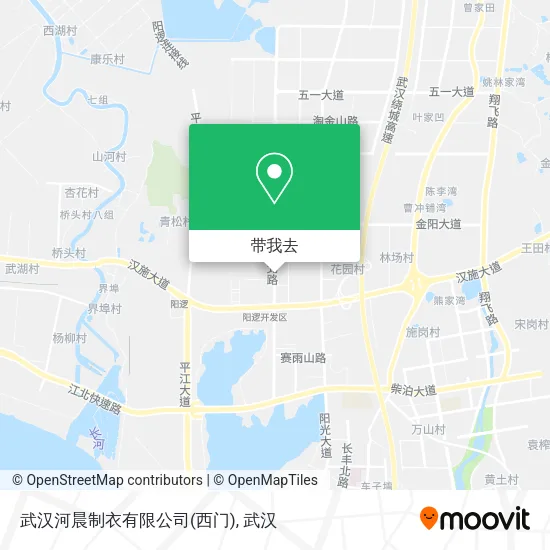 武汉河晨制衣有限公司(西门)地图