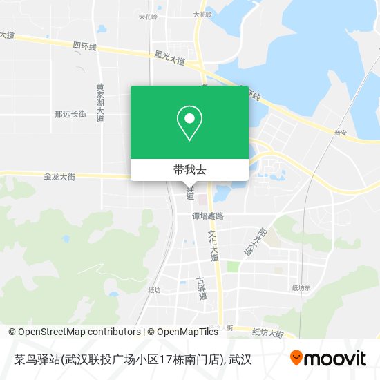 菜鸟驿站(武汉联投广场小区17栋南门店)地图