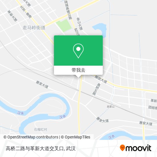 高桥二路与革新大道交叉口地图