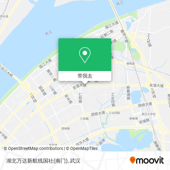 湖北万达新航线国社(南门)地图