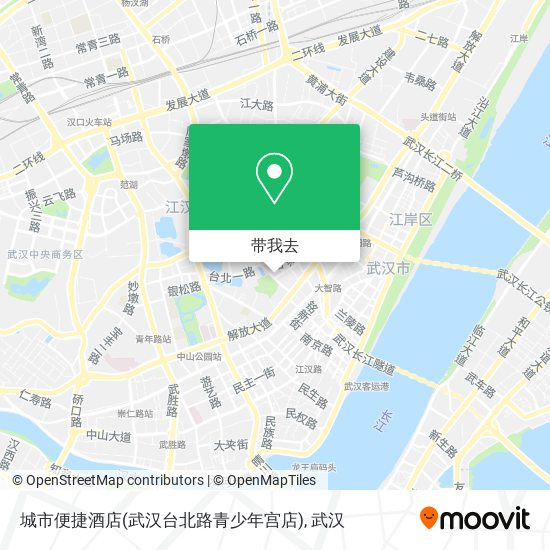 城市便捷酒店(武汉台北路青少年宫店)地图