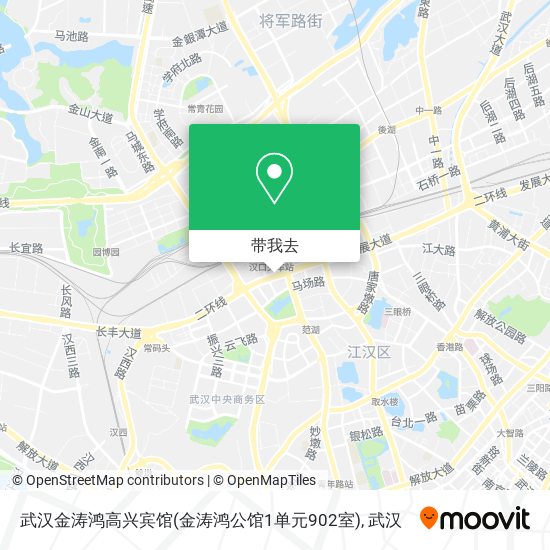 武汉金涛鸿高兴宾馆(金涛鸿公馆1单元902室)地图