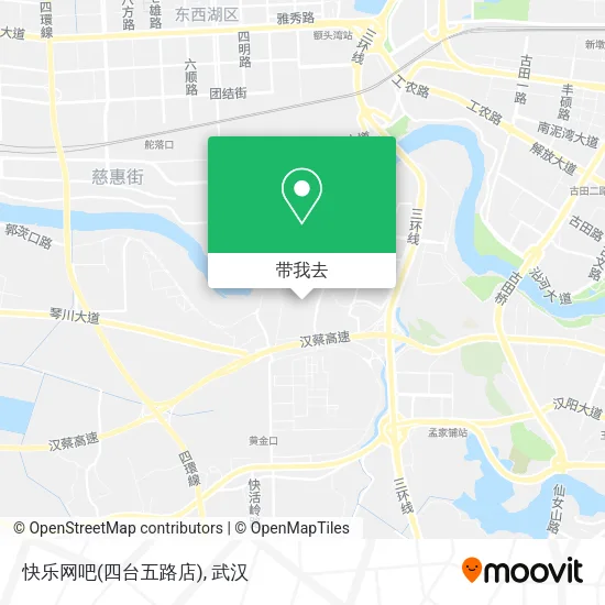 快乐网吧(四台五路店)地图