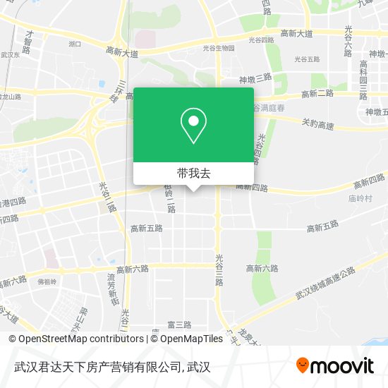 武汉君达天下房产营销有限公司地图