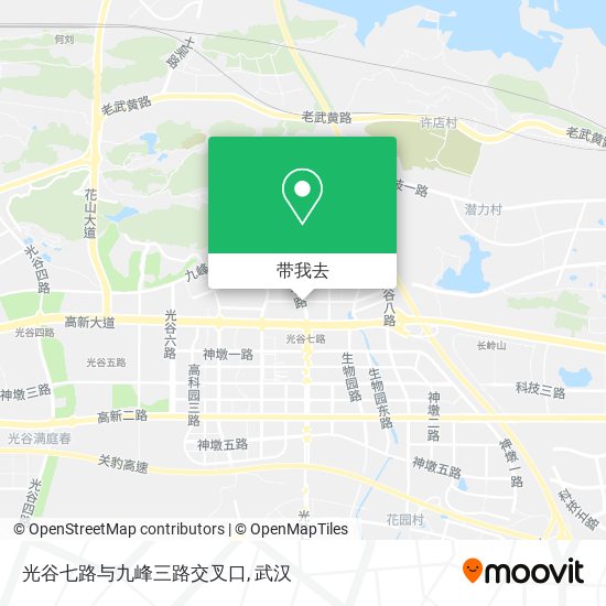 光谷七路与九峰三路交叉口地图