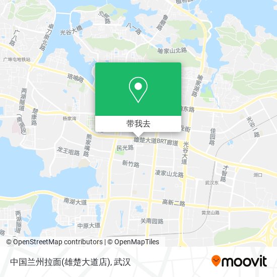 中国兰州拉面(雄楚大道店)地图