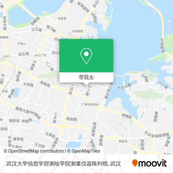 武汉大学信息学部测绘学院测量仪器陈列馆地图