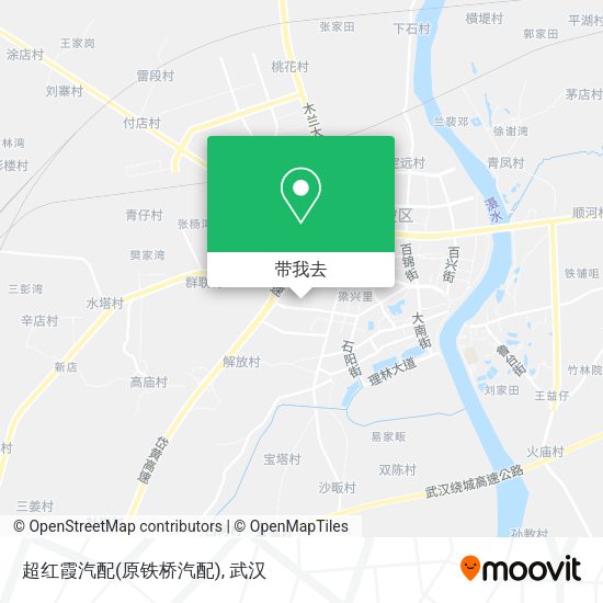超红霞汽配(原铁桥汽配)地图