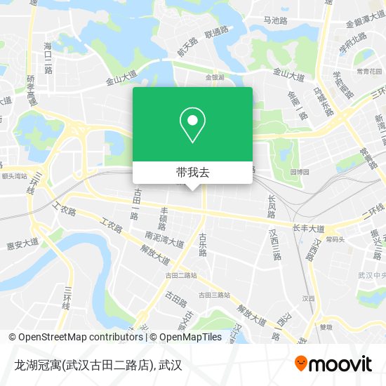 龙湖冠寓(武汉古田二路店)地图