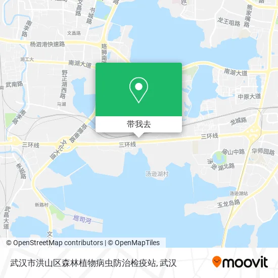 武汉市洪山区森林植物病虫防治检疫站地图