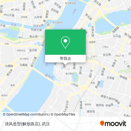 清风造型(解放路店)地图