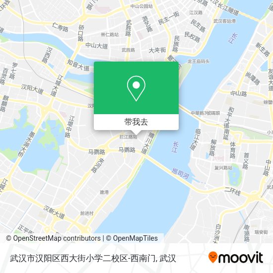 武汉市汉阳区西大街小学二校区-西南门地图