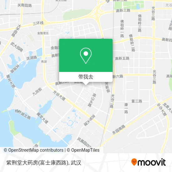 紫荆堂大药房(富士康西路)地图