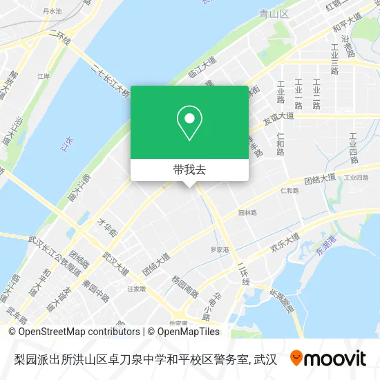 梨园派出所洪山区卓刀泉中学和平校区警务室地图