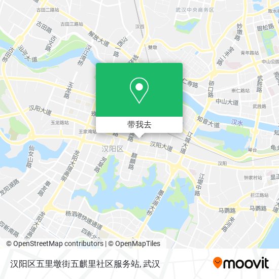 汉阳区五里墩街五麒里社区服务站地图