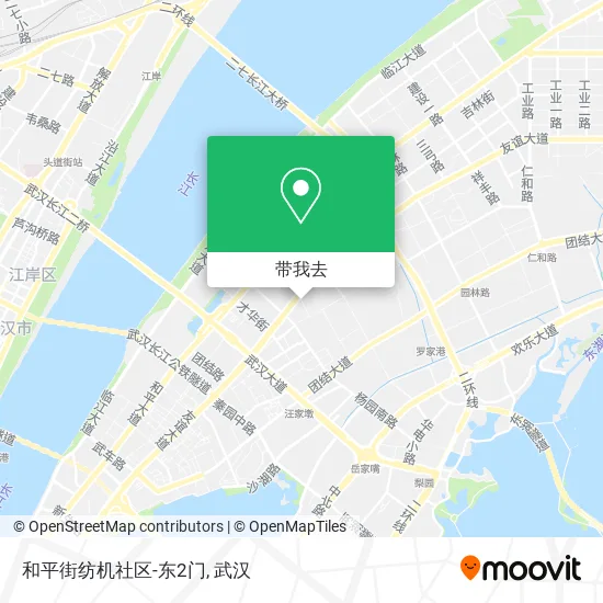 和平街纺机社区-东2门地图