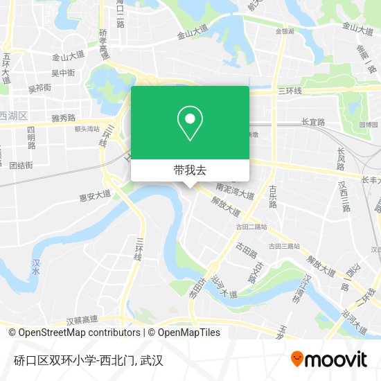 硚口区双环小学-西北门地图
