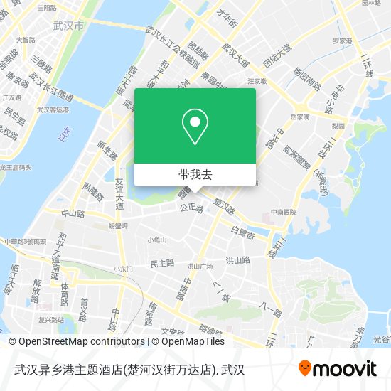 武汉异乡港主题酒店(楚河汉街万达店)地图