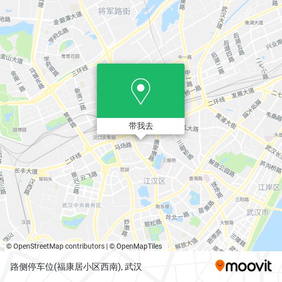 路侧停车位(福康居小区西南)地图