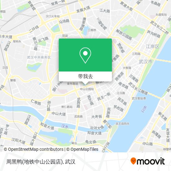 周黑鸭(地铁中山公园店)地图