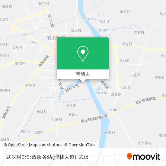 武汉村邮邮政服务站(理林大道)地图