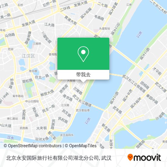 北京永安国际旅行社有限公司湖北分公司地图