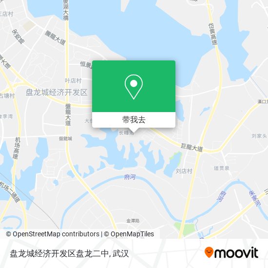盘龙城经济开发区盘龙二中地图