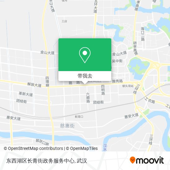 东西湖区长青街政务服务中心地图