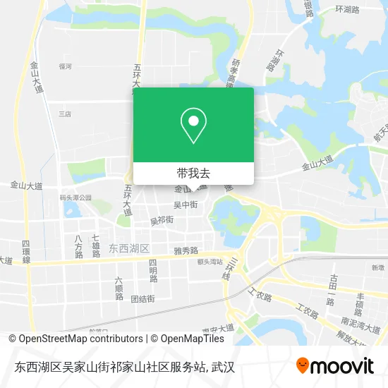 东西湖区吴家山街祁家山社区服务站地图
