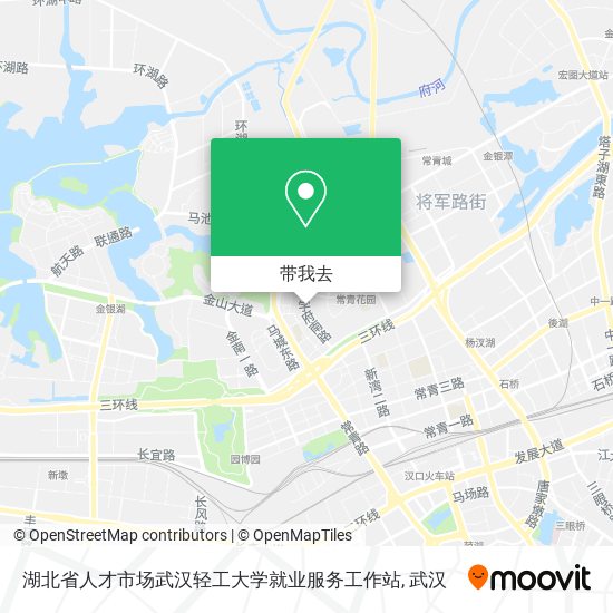 湖北省人才市场武汉轻工大学就业服务工作站地图