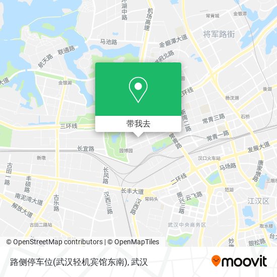 路侧停车位(武汉轻机宾馆东南)地图