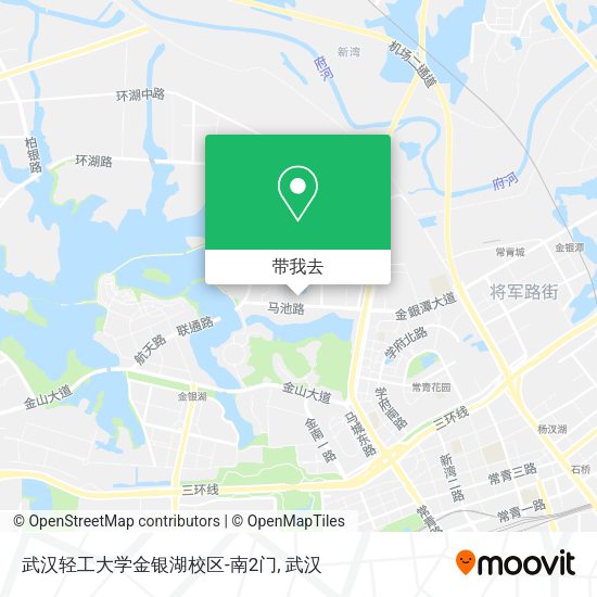 武汉轻工大学金银湖校区-南2门地图