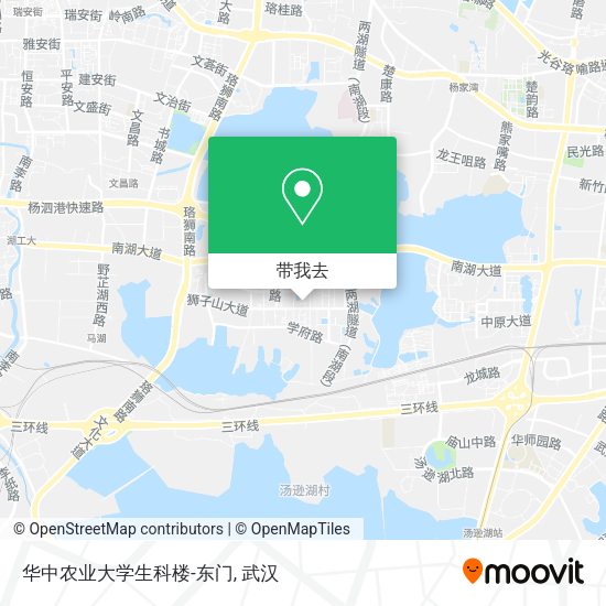 华中农业大学生科楼-东门地图