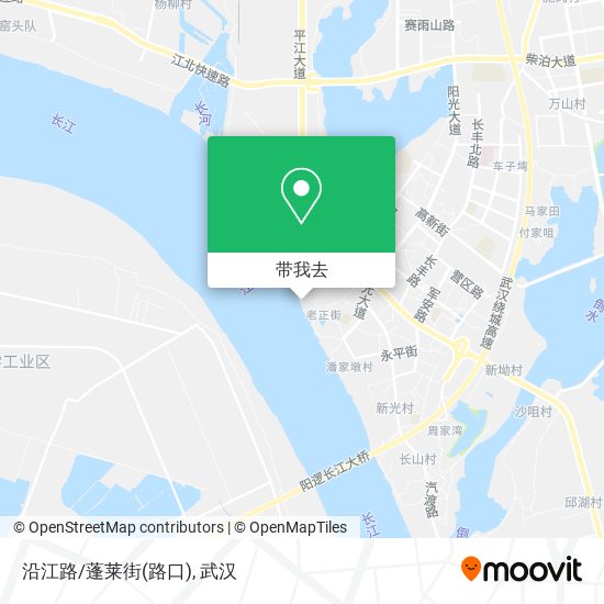 沿江路/蓬莱街(路口)地图