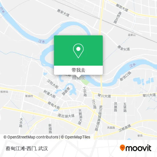 蔡甸江滩-西门地图