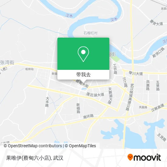 果唯伊(蔡甸六小店)地图