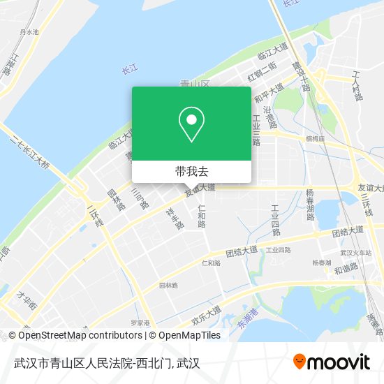 武汉市青山区人民法院-西北门地图