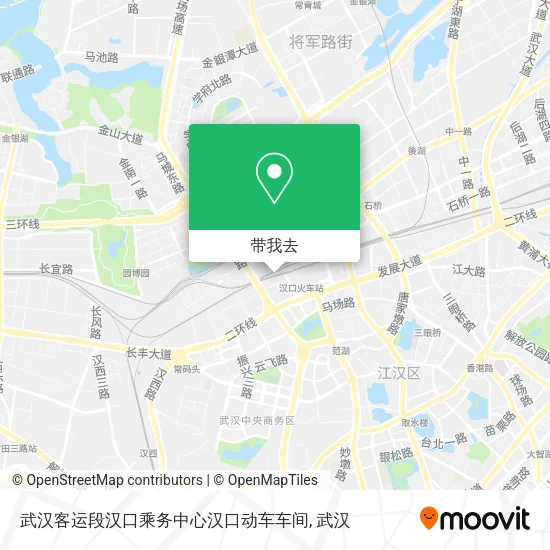 武汉客运段汉口乘务中心汉口动车车间地图