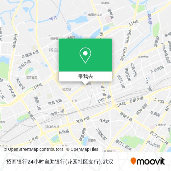 招商银行24小时自助银行(花园社区支行)地图