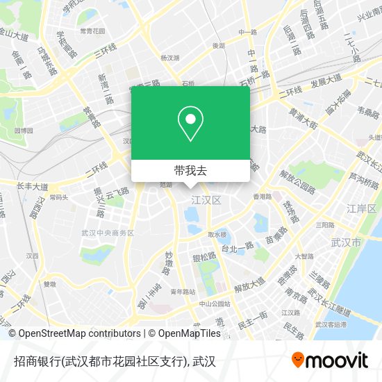 招商银行(武汉都市花园社区支行)地图