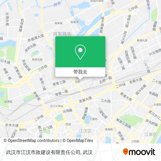 武汉市江汉市政建设有限责任公司地图