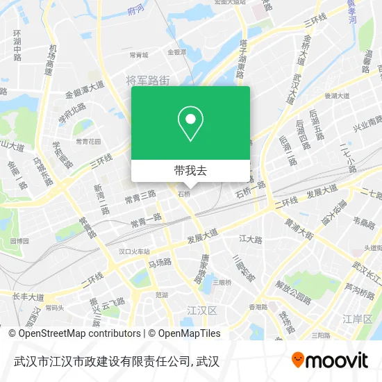武汉市江汉市政建设有限责任公司地图