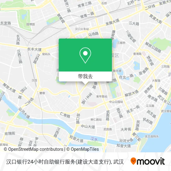 汉口银行24小时自助银行服务(建设大道支行)地图