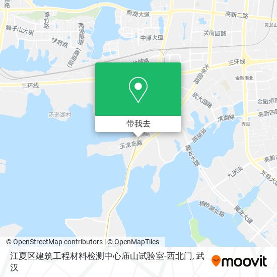 江夏区建筑工程材料检测中心庙山试验室-西北门地图