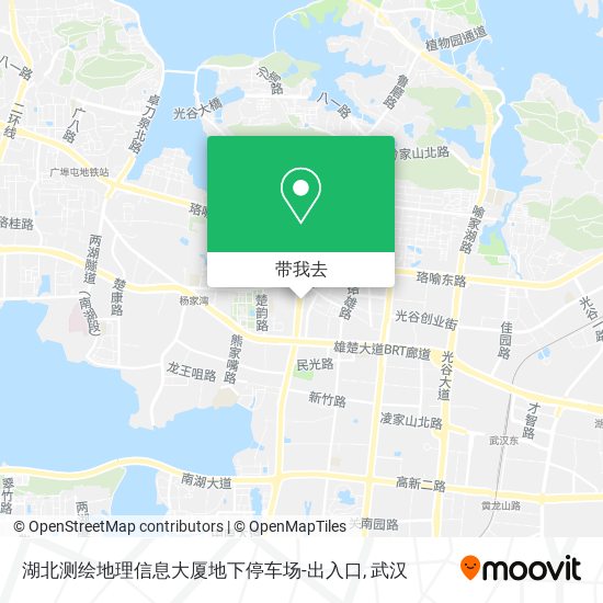 湖北测绘地理信息大厦地下停车场-出入口地图